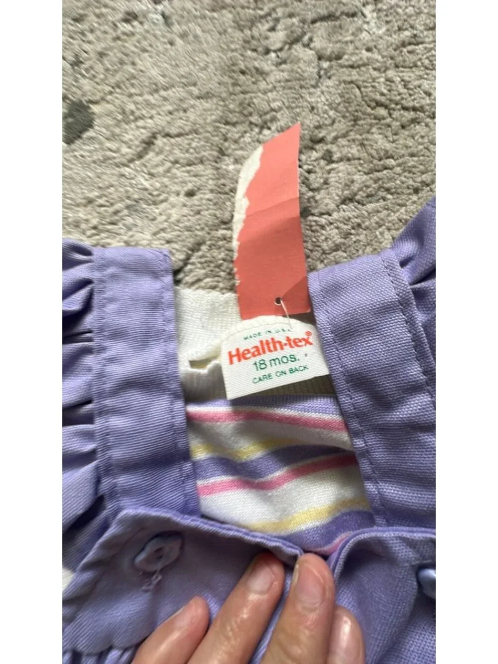 Vintage healthtex purple jumpsuit set dead stock New 18 months